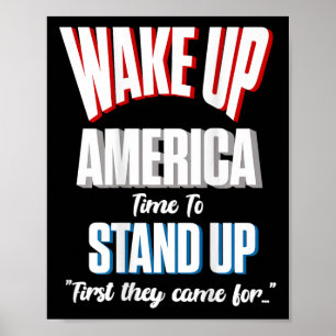 Resist Weckte die Zeit auf Amerika, um zuerst zu s Poster