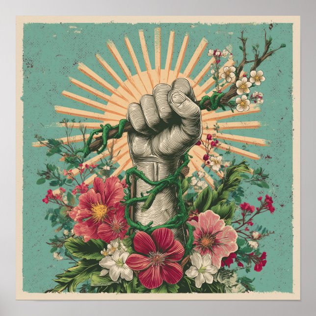 Résistance aux racines - Affiche de protestation S (Devant)