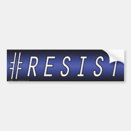 Résistance # - Sticker pare-chocs bleu