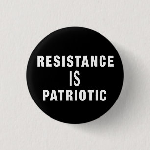 RESISTENZ IST PATRIOTISCHE Gerettet DEMOKRATIE, ST Button