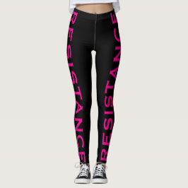 Resistenz Rosa Schwarzer Resistent Leggings