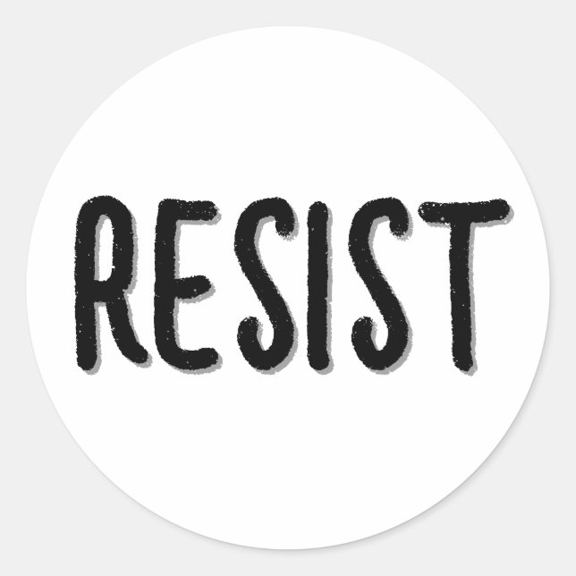 Resistenz Runder Aufkleber (Vorderseite)
