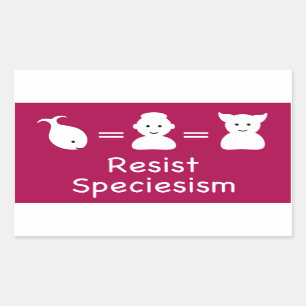 Resistenzspezismus Rechteckiger Aufkleber