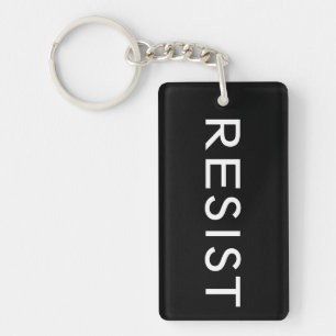 Résister Persister Texte blanc en gras sur noir