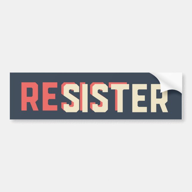 Resister-Schwester-Autoaufkleber Autoaufkleber (Vorne)