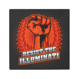 Résistez À L'Orange Illuminati Poing Levé