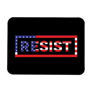 RESISTIEREN   Flagge der Vereinigten Staaten Magnet