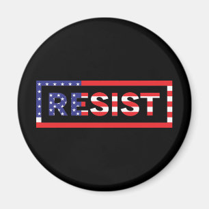 RESISTIEREN   Flagge der Vereinigten Staaten Magnet
