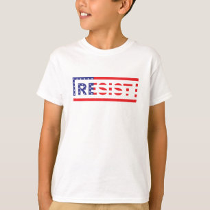 RESISTIEREN  Flagge der Vereinigten Staaten T-Shirt