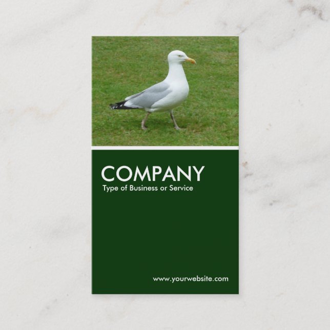 Resolute Seagull - Dunkelgrün Visitenkarte (Vorderseite)