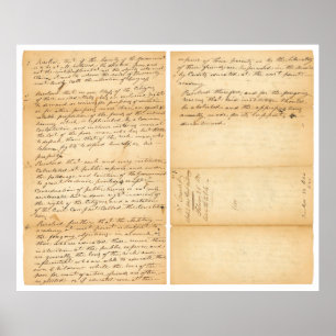 Resolution 1830 von Davy Crockett zum Westpunkt Poster