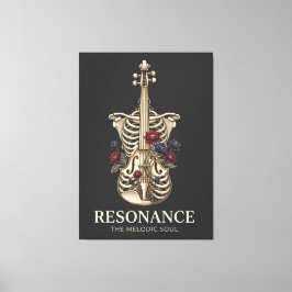 Resonance - Anatomical Violin Ribcage Soul Music Leinwanddruck