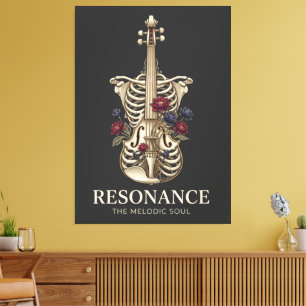Resonanz - Anatomischer Geigen Brustkorb Seelenmus Leinwanddruck