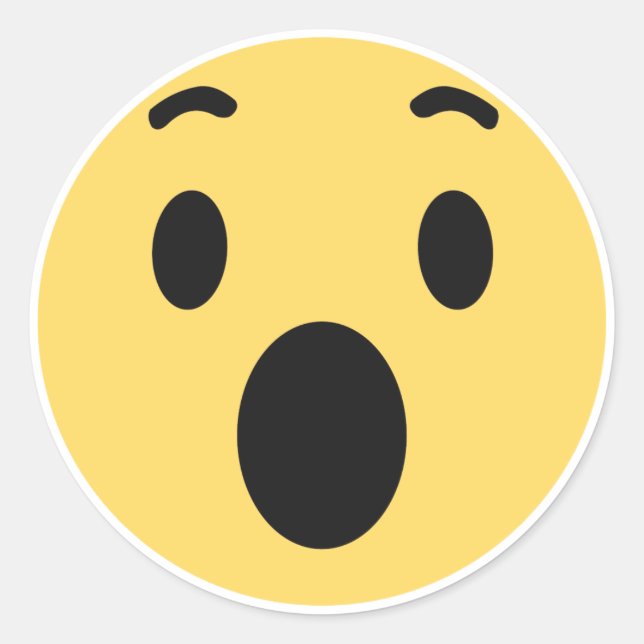 Resonanz Uau Runder Aufkleber (Vorderseite)