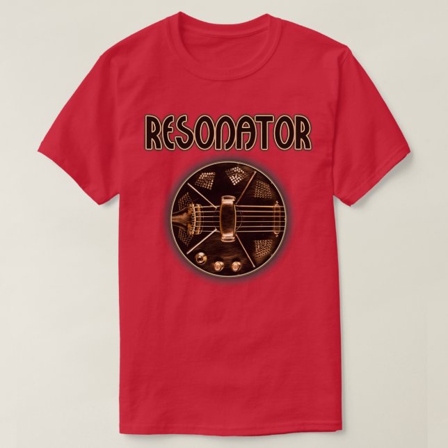 Resonatorgitarre T-Shirt (Design vorne)