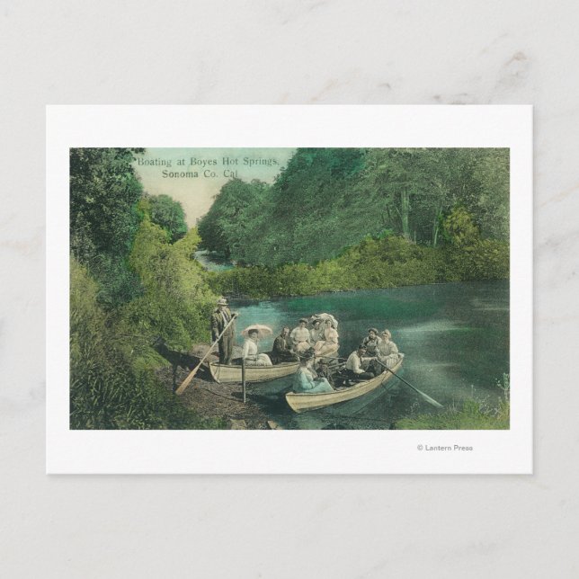 Resorter, die in den Federn fahren Postkarte (Vorderseite)