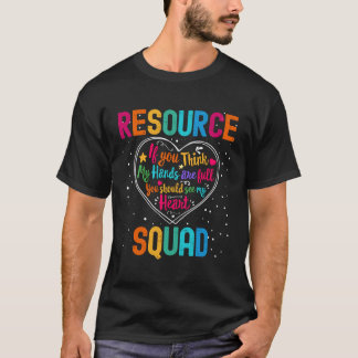 Resource Squad Würdigungswoche Zurück zur Schule E T-Shirt