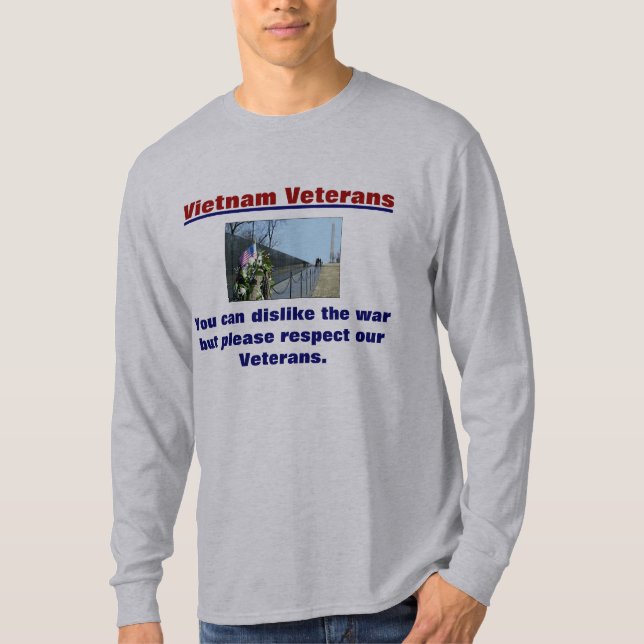 Respect de T-shirt de vétérans du Vietnam nos (Devant)
