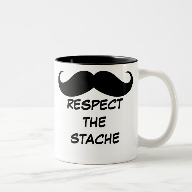 Respect drôle la tasse de moustache de Stache (Droit)