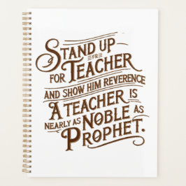 respect et honneur envers l'enseignant