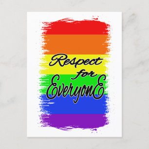 Respect for Everyone   LGBTQ+ Pride carte postale