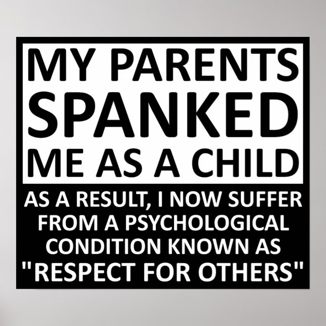 Respect pour les autres Poster drôle (Devant)