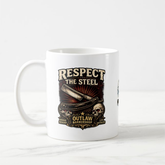 Respect the Steel Straight Mug Kaffeetasse (Links)