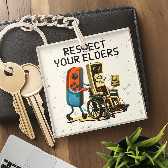 Respect Your Elders Gaming Control Retro Funny (Créateur téléchargé)