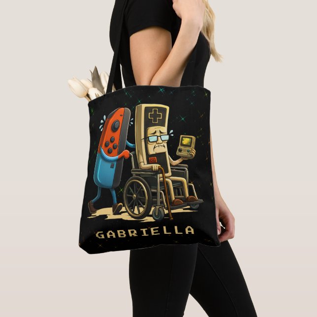 Respect Your Elders Gaming Control Retro Funny Tasche (Von Nahem)