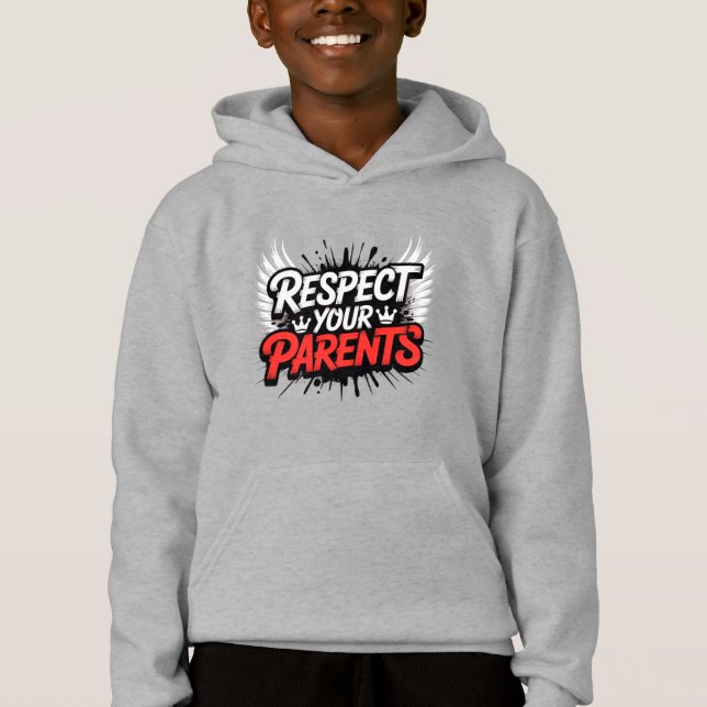 Respect Your Parents — Kid’s Hoodie / Cozy Kids  (Devant)