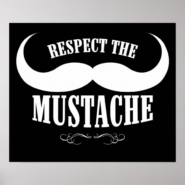 Respectez La Moustache Poster 19,95 $ (Devant)