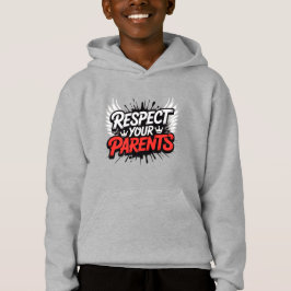 Respectez vos parents — Sweat à capuche pour enfan