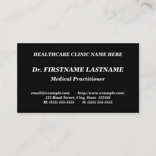 Respectueux, simple et Carte de visite d'entrepris (Devant)