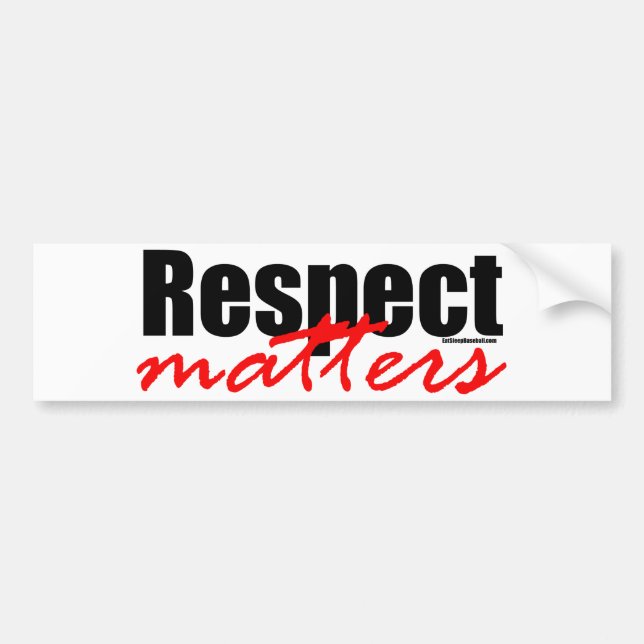 Respekt-Angelegenheiten Autoaufkleber (Vorne)