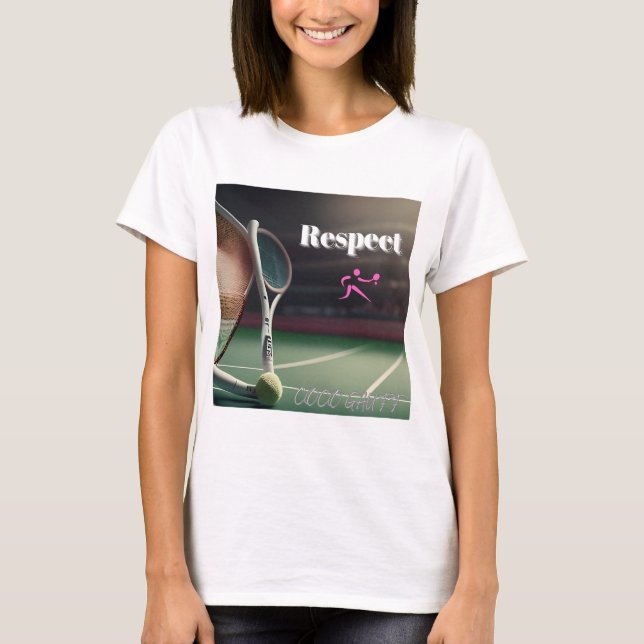 RESPEKT Coco Gauff , Tennisleidenschaft, tennisfan T-Shirt (Vorderseite)