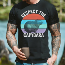 Respekt für den Capybara Funny Capybara Lover T - T-Shirt