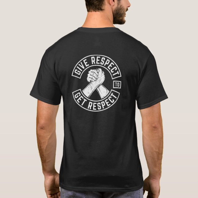 Respekt für den Respekt MC Biker Inspiration T-Shirt (Rückseite)