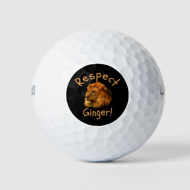 Respekt Ginger! Stolz, das Ingwer Gene zu besitzen Golfball (Vorderseite)