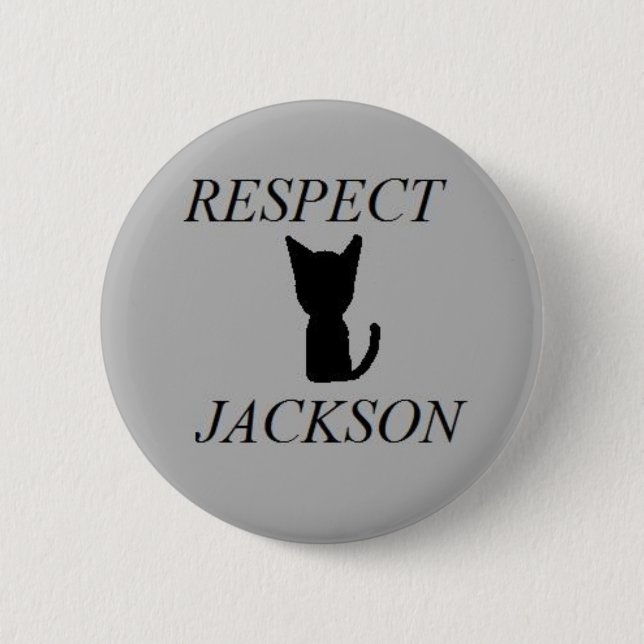 Respekt-Jackson-Knopf Button (Vorderseite)