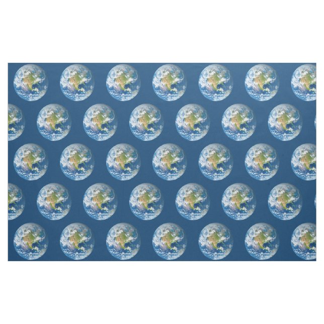 Respekt-Planeten-Erdblau-Gewebe Stoff (Fat Quarter (45,7 x 55,9 cm))