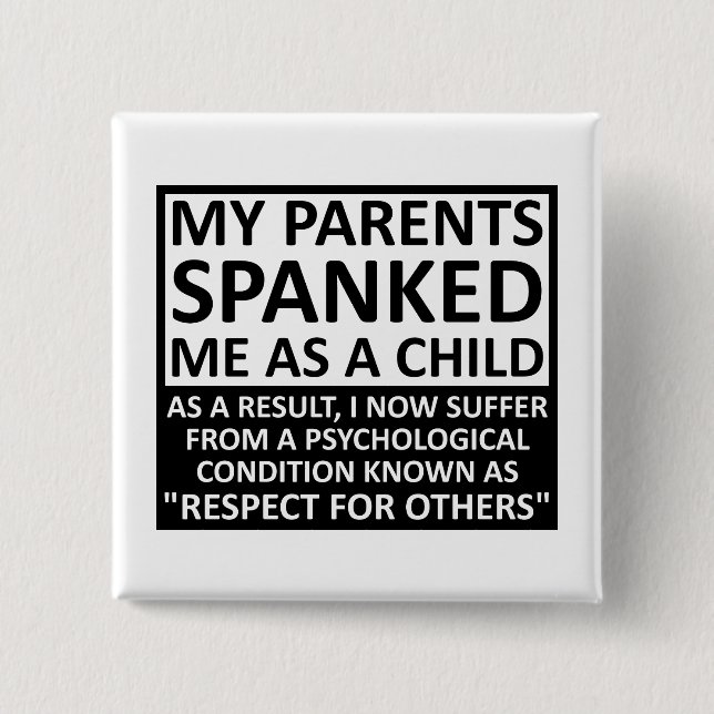 Respekt vor anderen Funny Button (Vorderseite)