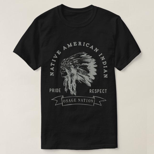 Respekt vor dem Amerikanische Ureinwohner des Mutt T-Shirt (Design vorne)