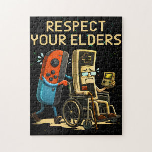 Respektiere deine Älteren Gaming Control Retro Lus