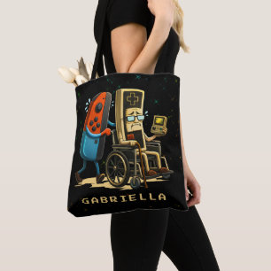 Respektiere deine Älteren Gaming Control Retro Lus Tasche