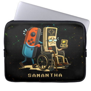 Respektiere deine Älteren Retro-Gaming-Control Lus Laptopschutzhülle