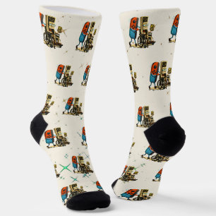 Respektiere deine Älteren Retro-Gaming-Controlle F Socken