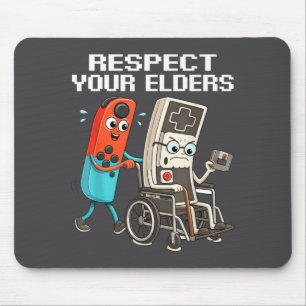 Respektiere deine Älteren Retro-Gaming Lustiger Co Mousepad