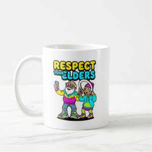 Respektiere deine Älteren Selfie Opa Lustig Gen Z Kaffeetasse