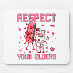 Respektiere deine Älteren Videospiel-Gamecontrolle Mousepad