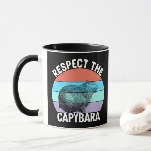 Respektiere den Capybara Lustiger Capybara-Fan Tasse